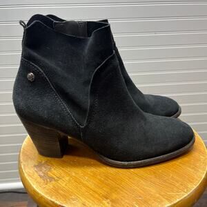 Paul Green Suede Echt Leder Ankle Bootie Size 6.5
